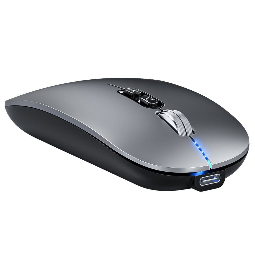 New three-model Bluetooth wireless mouse with power display one-click return desktop mute rechargeable in stock wholesale