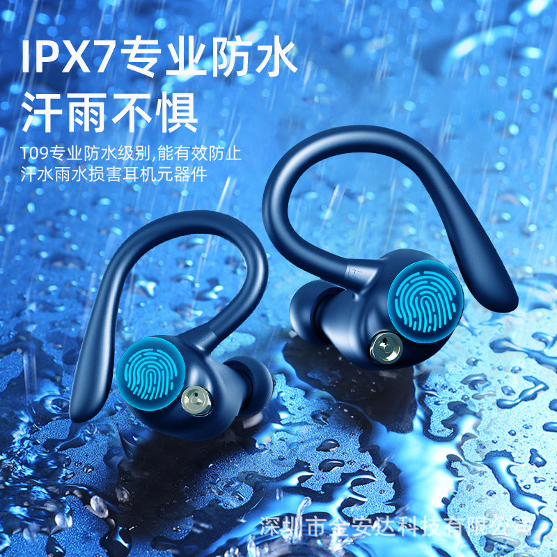 Amazon exclusive for cross-border ear-mounted wireless Bluetooth headset private model noise reduction ultra-long life battery running sports headset