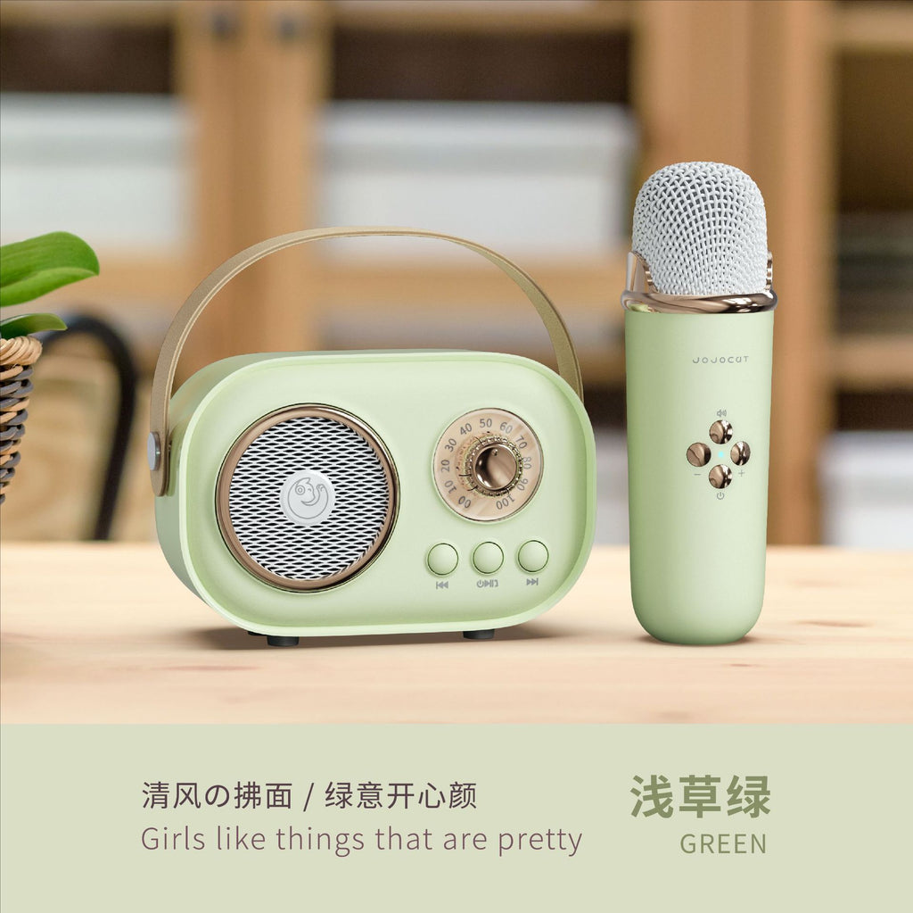 Karaoke audio microphone integrated microphone wireless Bluetooth speaker portable home singing children KTV stereo