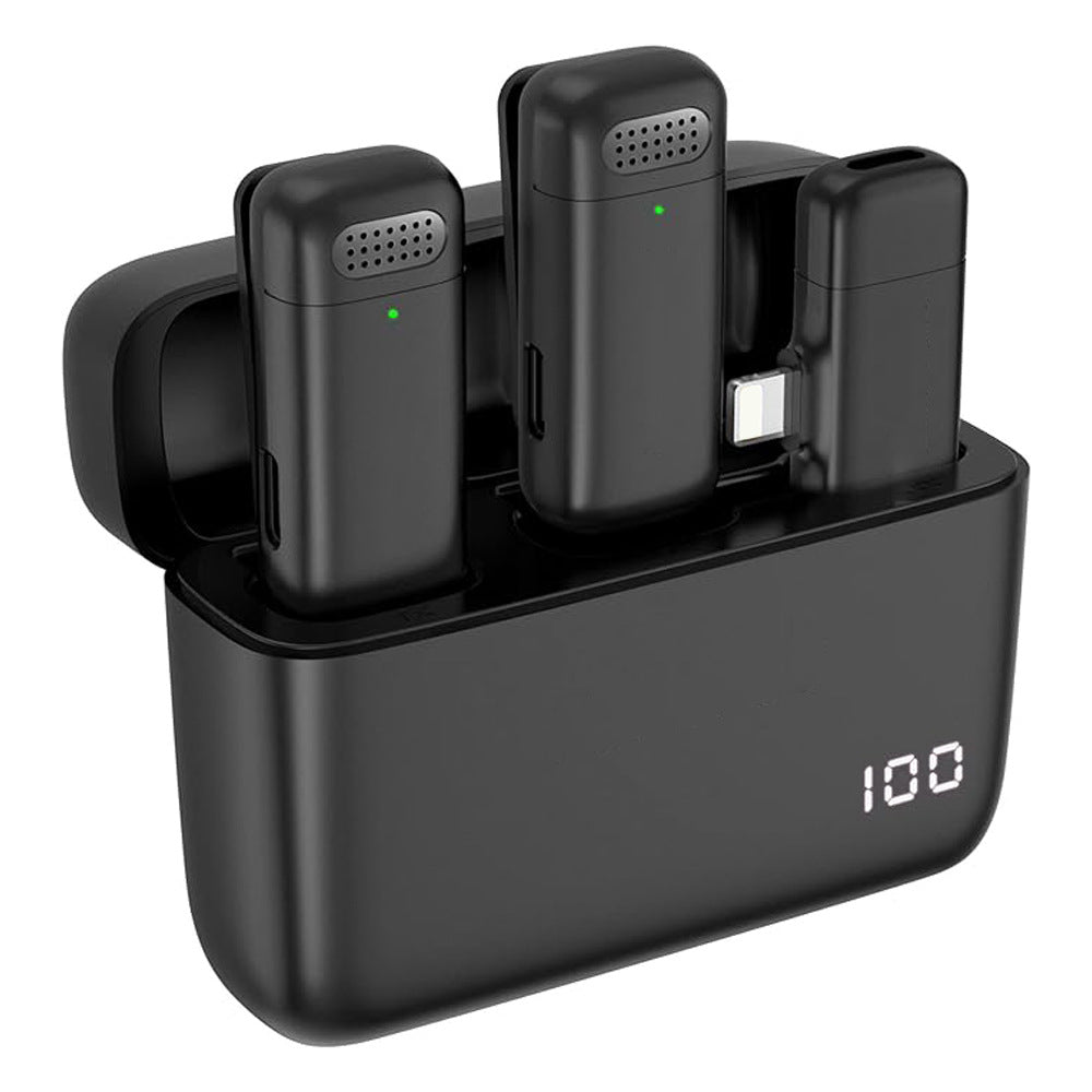 Cross-border hot wireless conference microphone Bluetooth live broadcast collar clip radio microphone J11 with charging warehouse in stock