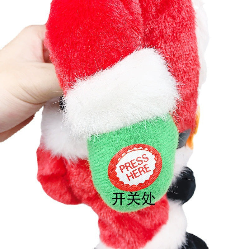 Christmas electric butt shaking Santa Claus toy plush electric Christmas cute toy hip shaking Santa Claus