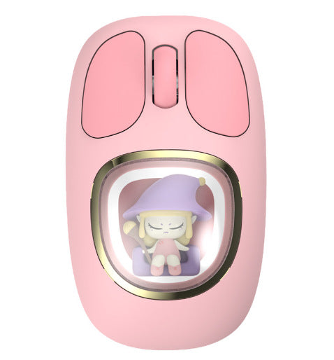 2024 New Wireless Mouse charging dual-mode girl cute laptop mute mouse gift hot sale