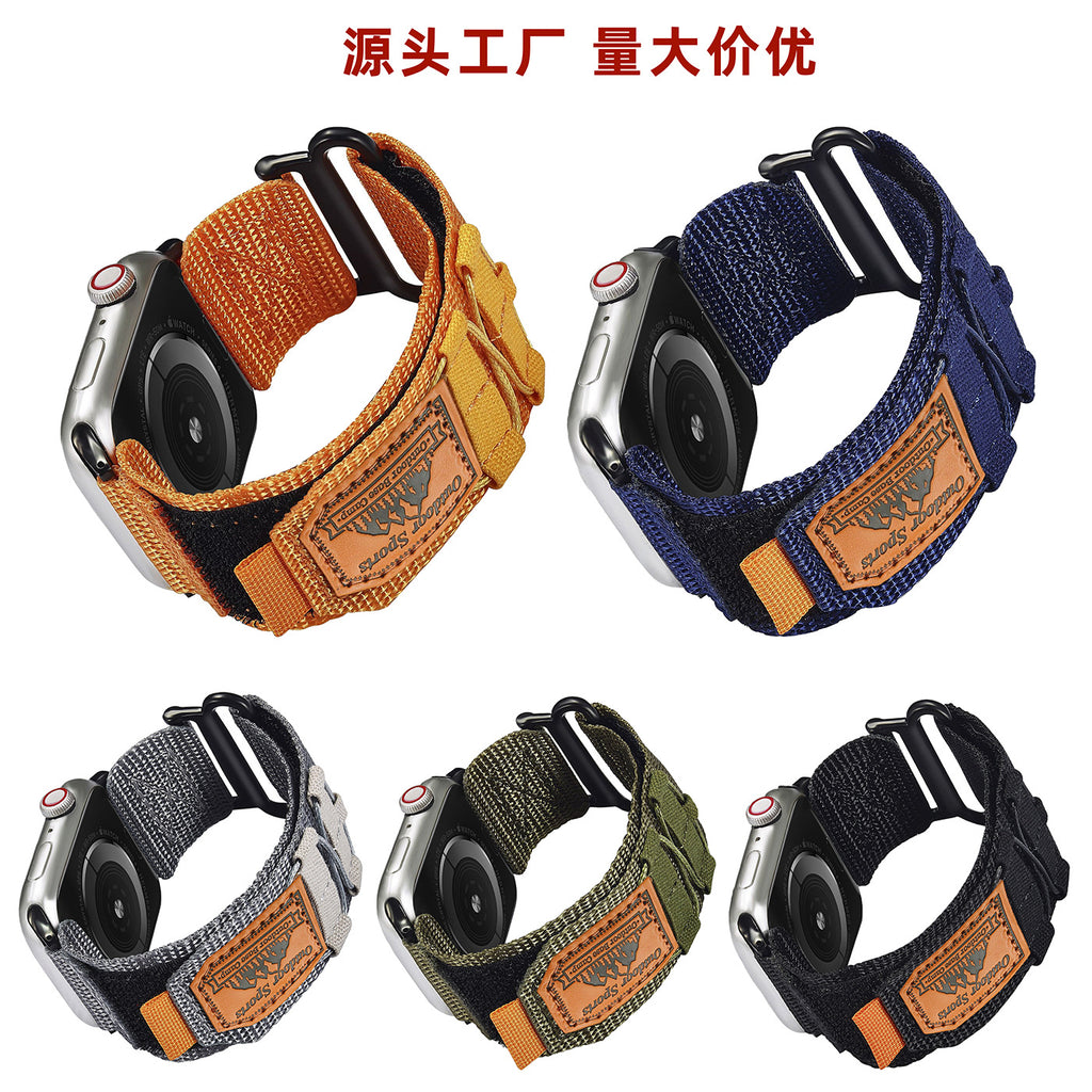 Suitable for Apple Watch applewatch789 outdoor sports style nylon woven iwatch smart watch band