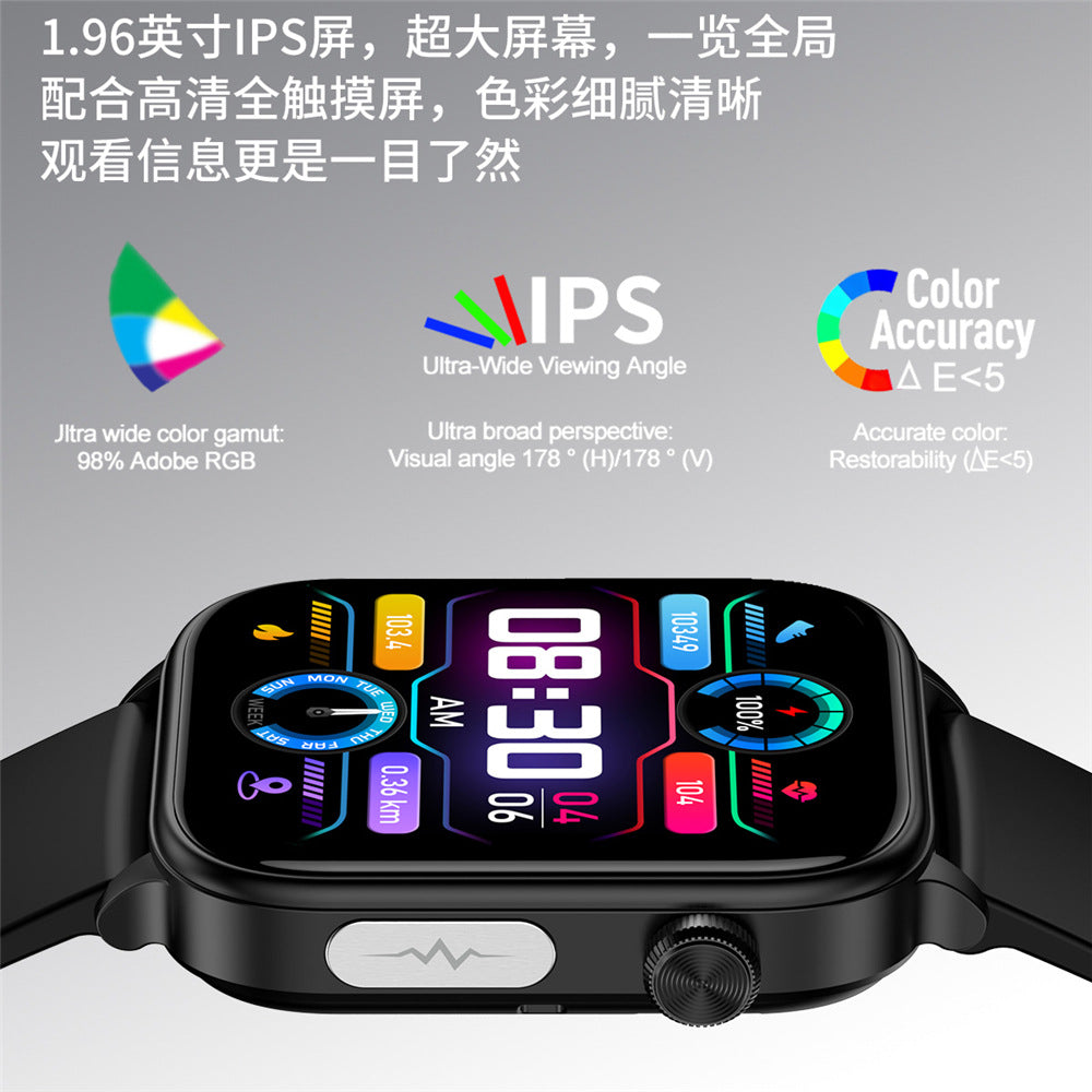ET570 Smart Health Watch – Blood Glucose, ECG, Heart Rate & Bluetooth Calling