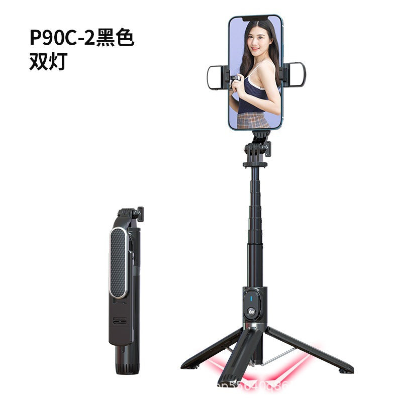 Factory wholesale P93 mobile phone tripod selfie stick 1.3 m selfie stick mobile phone holder compatible with GOPRO camera