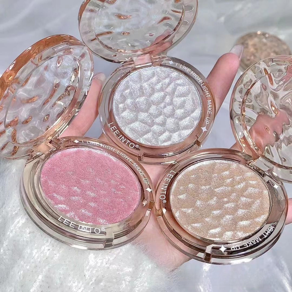 LEEINTO Crystal Bright Wave Light highlight powder natural three-dimensional repair pearlescent flash highlight mashed potatoes