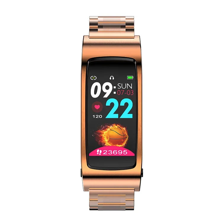 K11 Smart Call Bracelet – AI Voice, Heart Rate & Bluetooth Headset