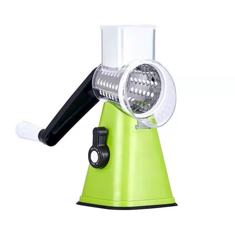 Cross-border multifunctional vegetable cutter hand-cranking drum shredder slicer kitchen tool shredded potatoes shredded grater
