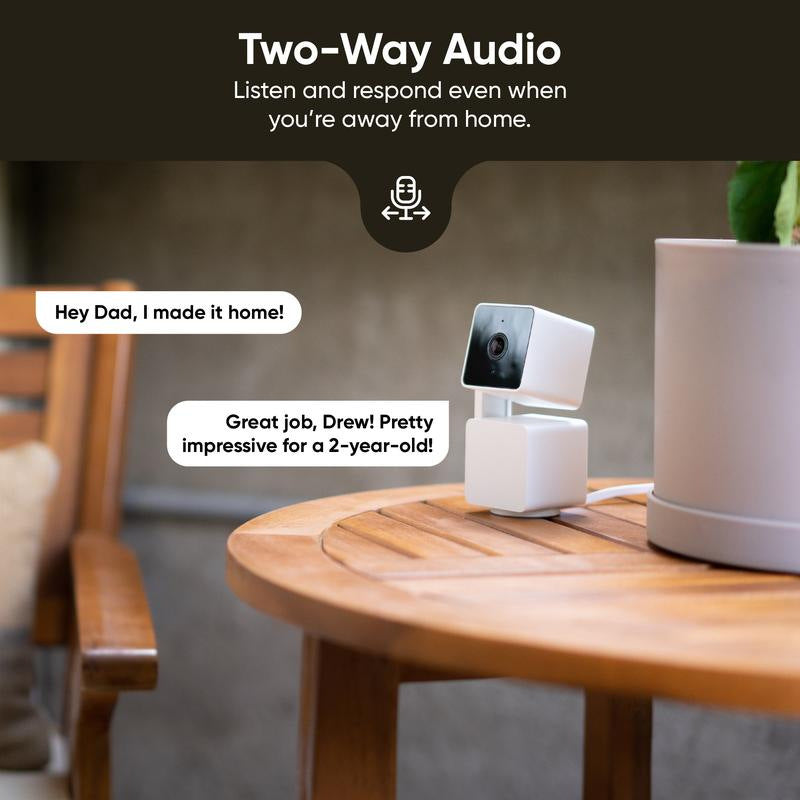 Yunyi Smart 1080P HD Security Camera! 360° Pan-Tilt WiFi Camera with Motion Tracking & Night Vision, Ideal for Home Security and Pet Monitoring
