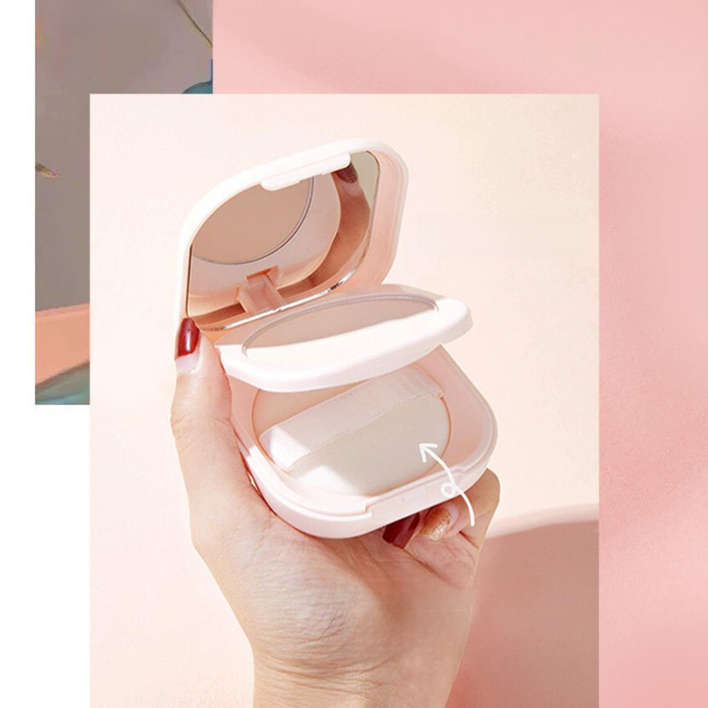 NOVO feather satin luxury nourishing makeup loose power oil control makeup brightening skin color finishing powder small portable makeup powder cake