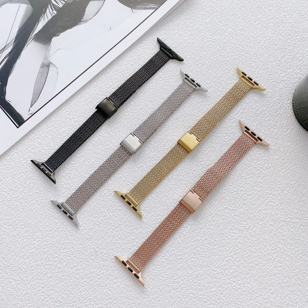 applewatch smart watch strap for Apple S87654 thin waist wheat buckle fashion watch bracelet wrist strap