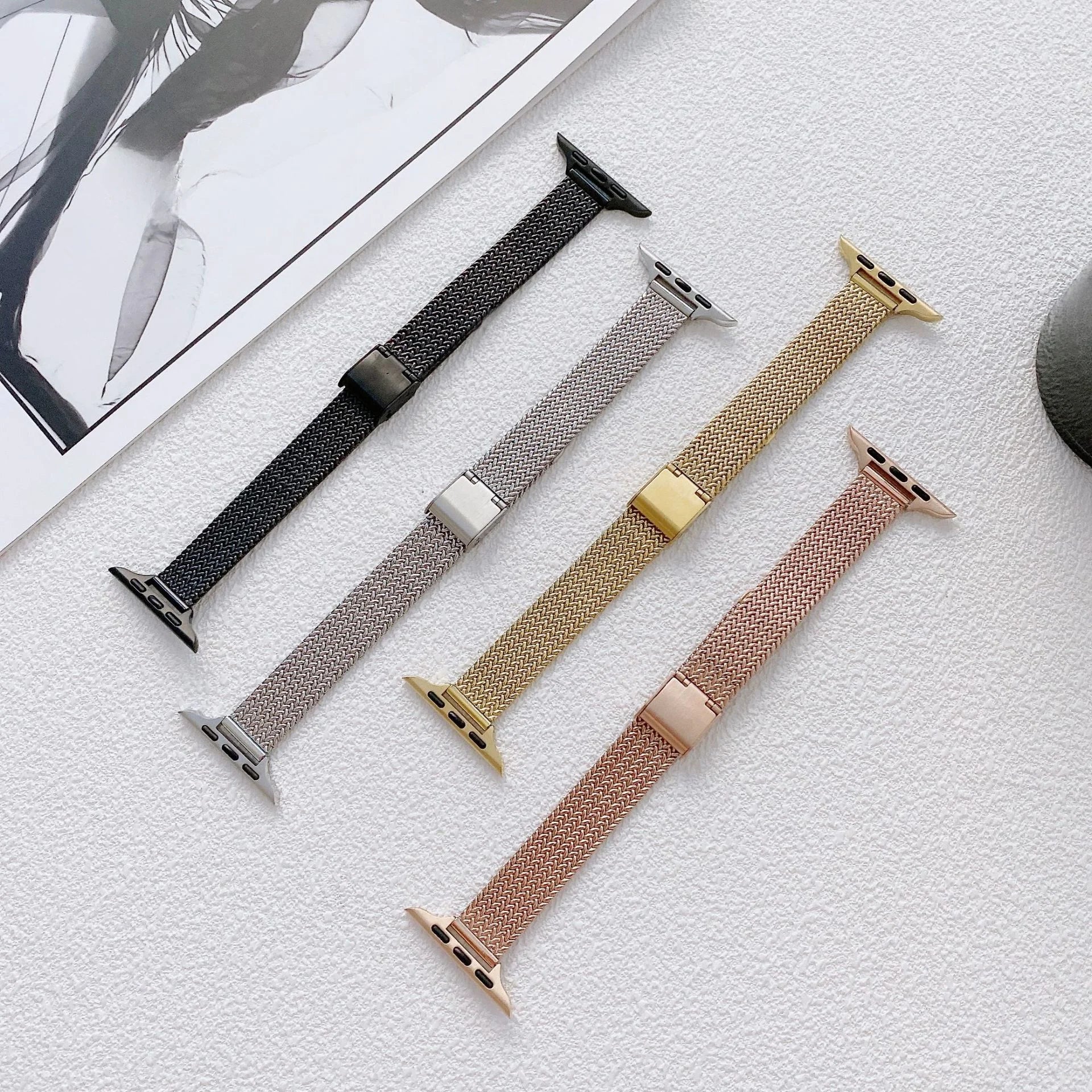 applewatch smart watch strap for Apple S87654 thin waist wheat buckle fashion watch bracelet wrist strap