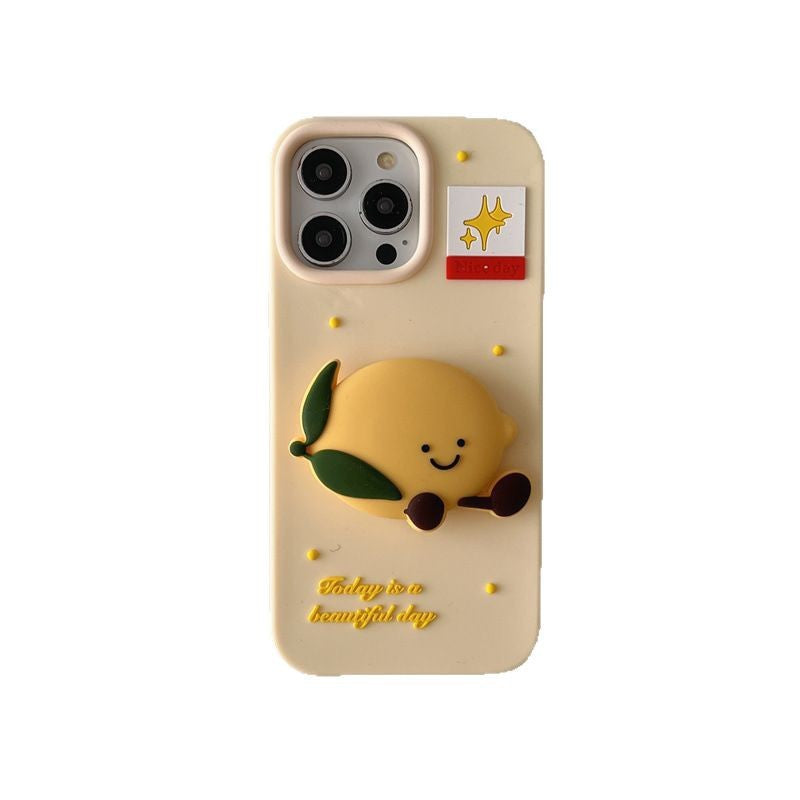 Cartoon jellycat fruit bracket for iPhone16 Apple 15ProMax/14/13 phone case New