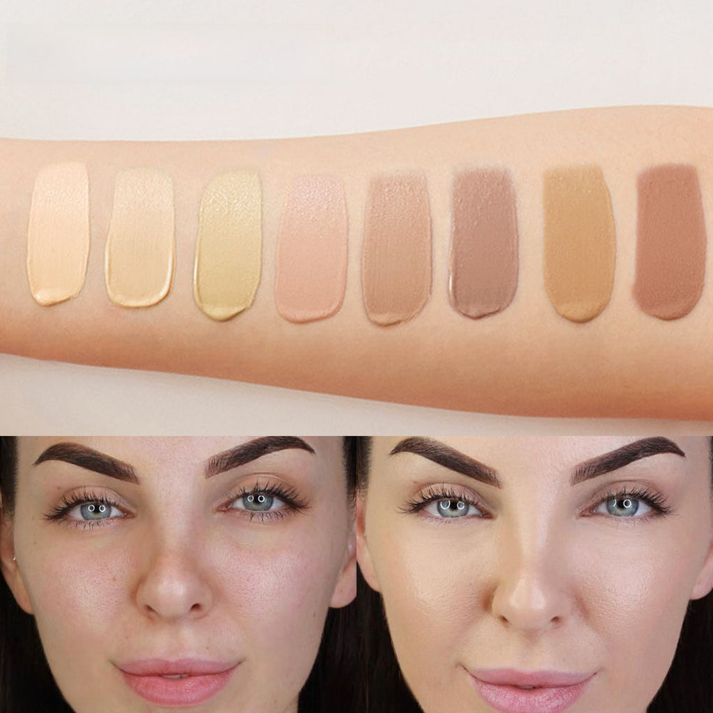Cross-border Concealer Foundation handaiyan long lasting smear-proof makeup invisible pore moisturizing European and American style Foundation