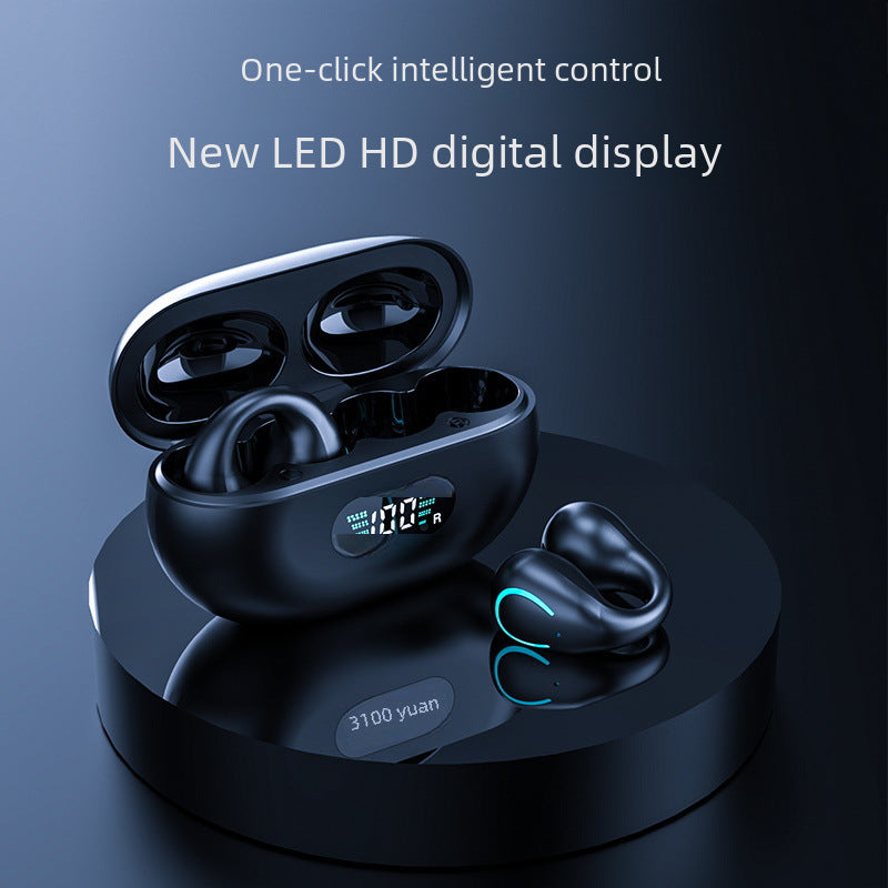 Cross-Border Wireless Bluetooth headset non in-ear ear clip ear hook earphones noise reduction best-seller on Douyin applicable Huawei earphone