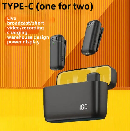 [Factory in stock] wireless microphone K1/K9/K6 plug-and-play intelligent noise reduction live broadcast collar clip microphone