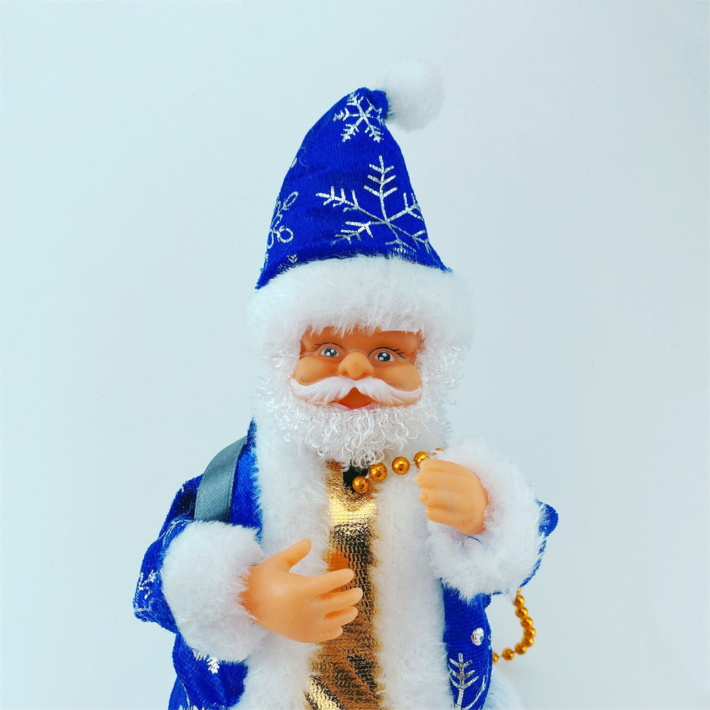 Cross-border hot climbing beads electric Santa Claus music rope climbing Old Man Christmas creative small gift toy gift