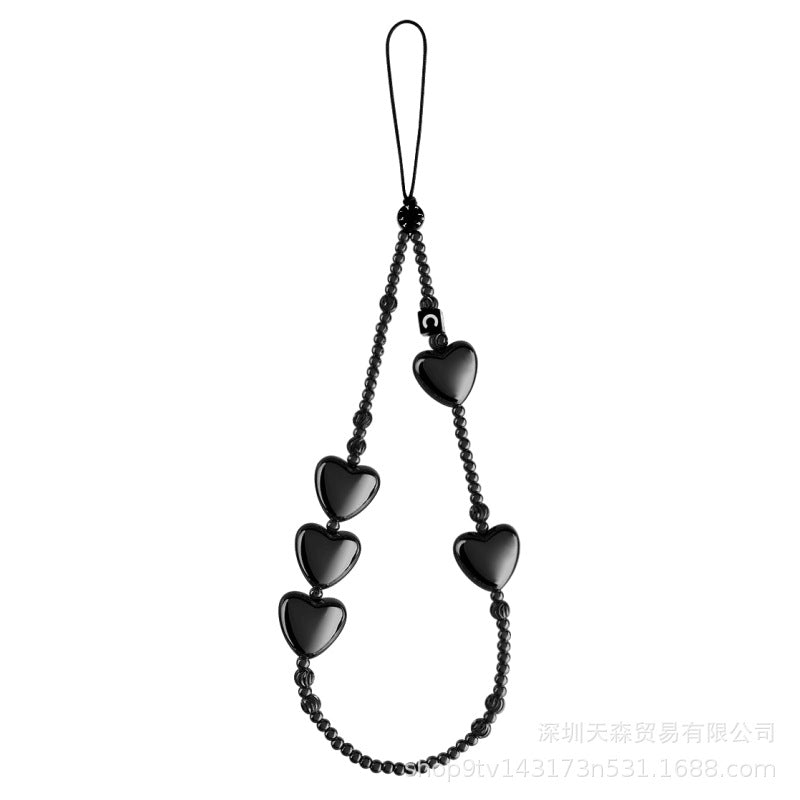 CASETi joint name High version phone chain Handmade stringed pearls phone case lanyard hanging chain wrist pendant for women