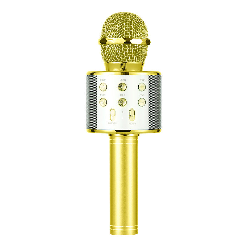 ws858 mobile phone kge Bao family ktv wireless Bluetooth condenser microphone children kge microphone audio integrated
