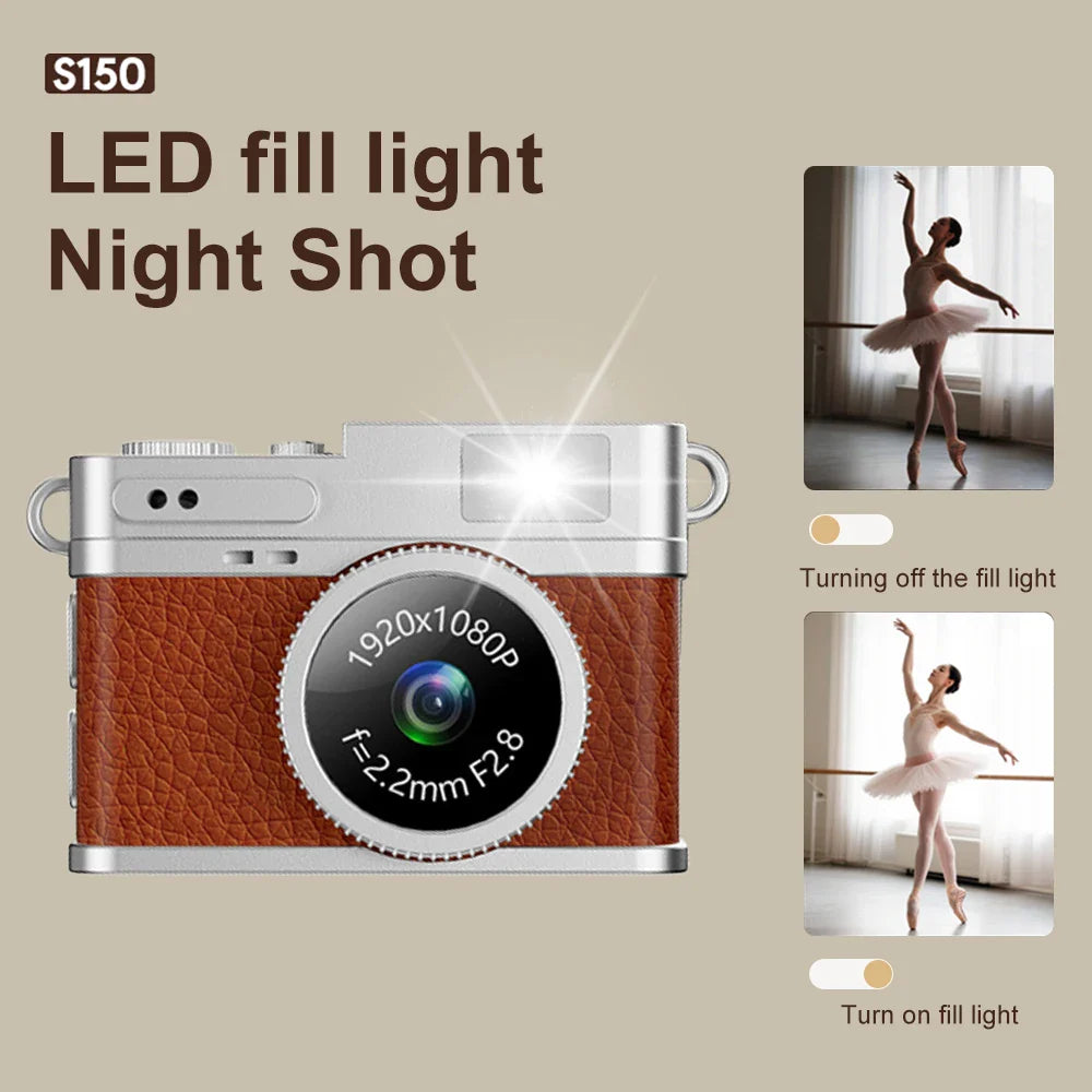 NNEOBA Mini Retro Digital Camera Brown