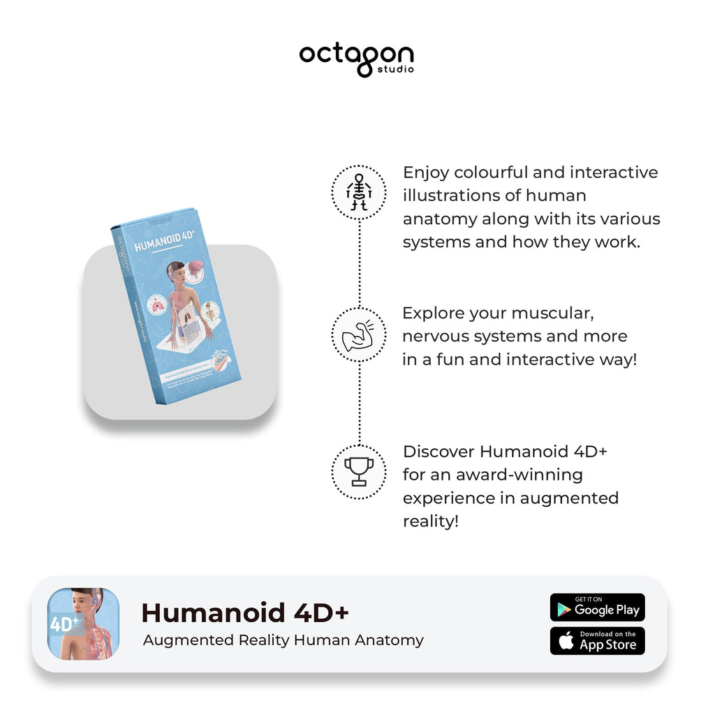 Humanoid 4D+ Augmented Reality Cards