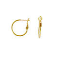 Gold Thin Hoop Leverback minimalist earrings | by Ifemi Jewels