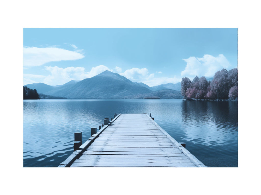 Tranquil Jetty Art Canvas Art Print