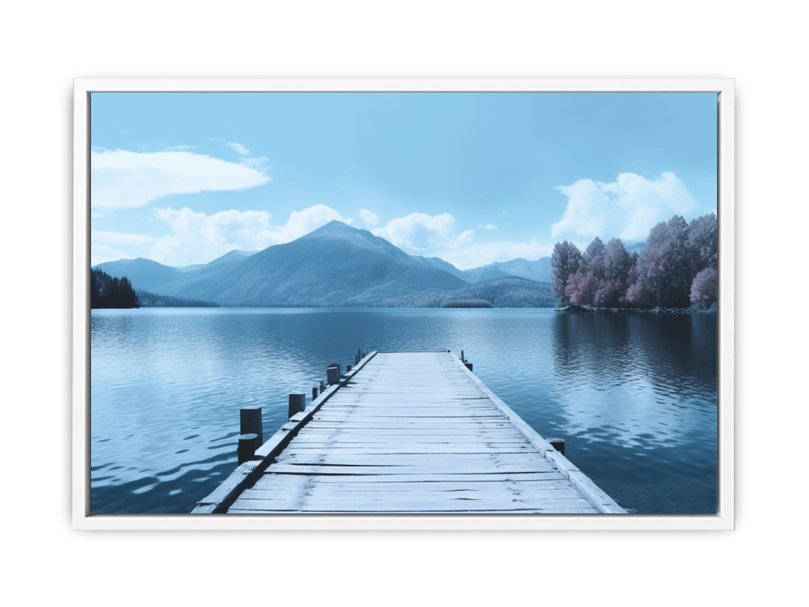 Tranquil Jetty Art Canvas Art Print