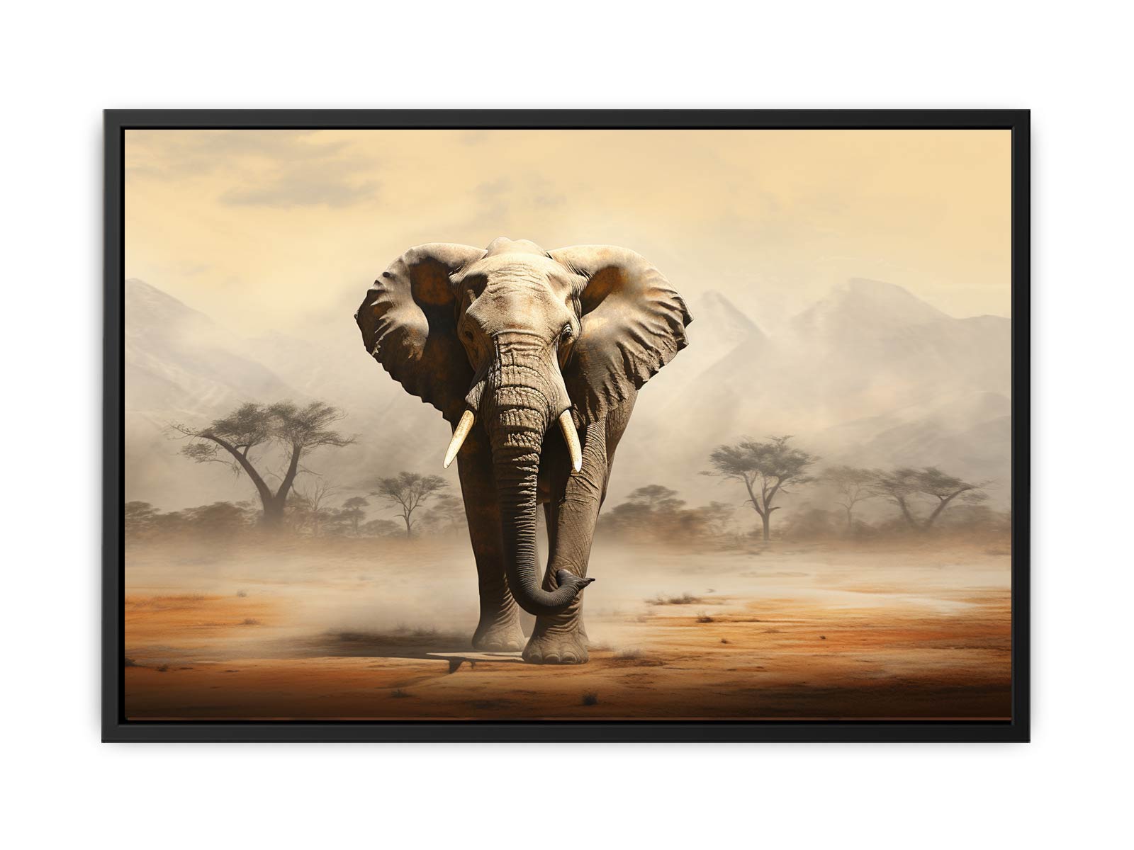 Elephant Art  Canvas Art Print