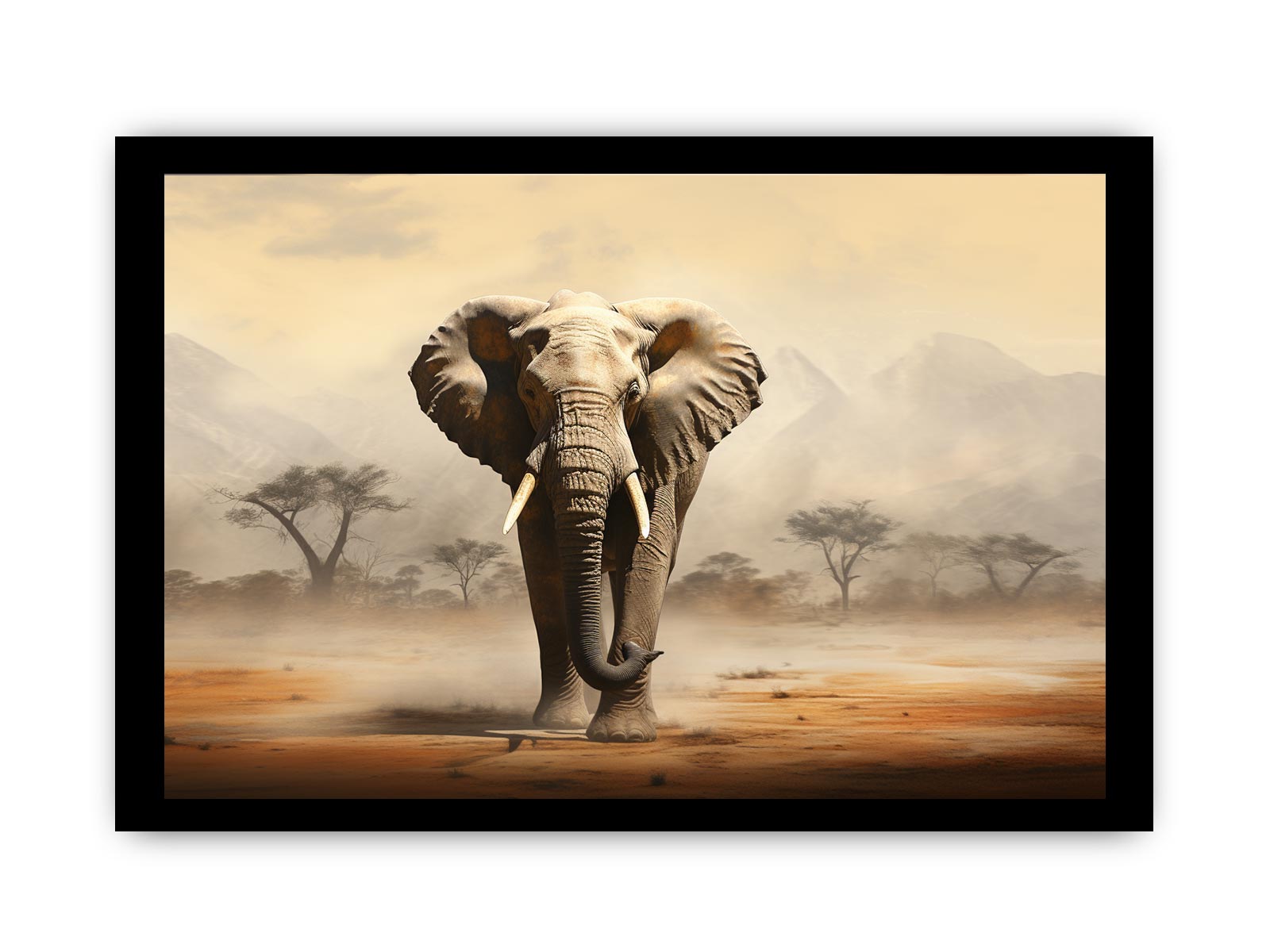 Elephant Art  Canvas Art Print