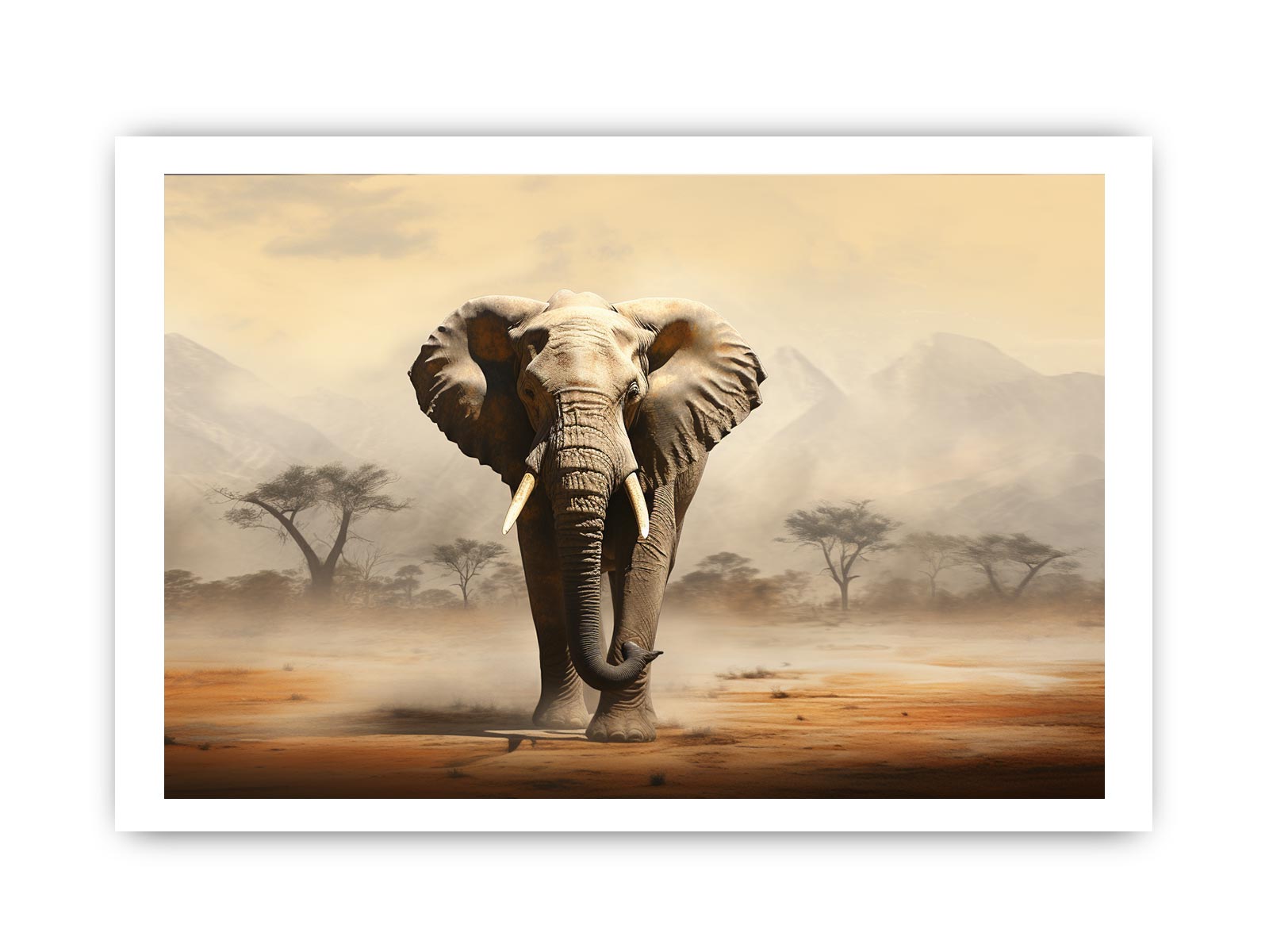Elephant Art  Canvas Art Print