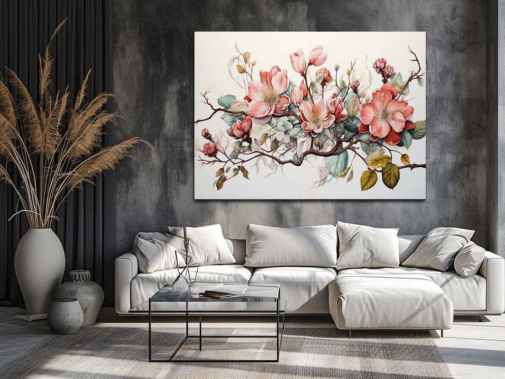Flower Art Canvas Art Print