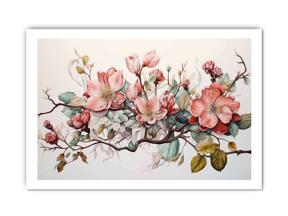 Flower Art Canvas Art Print