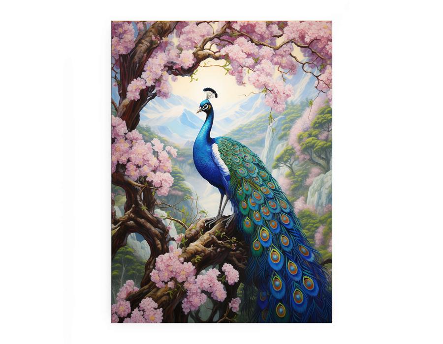 Peacock Art  Canvas Art Print