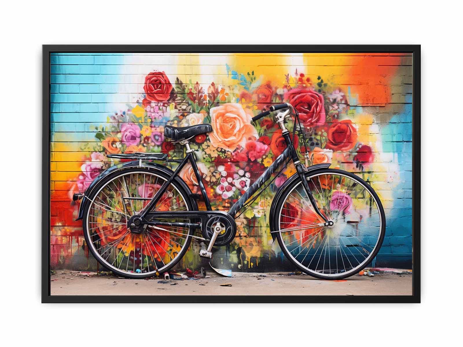 Bicycle Art Painting Canvas Art Print
