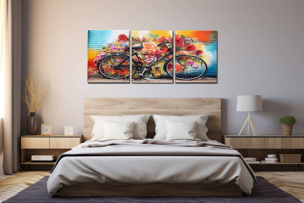 Bicycle Art Painting Canvas Art Print