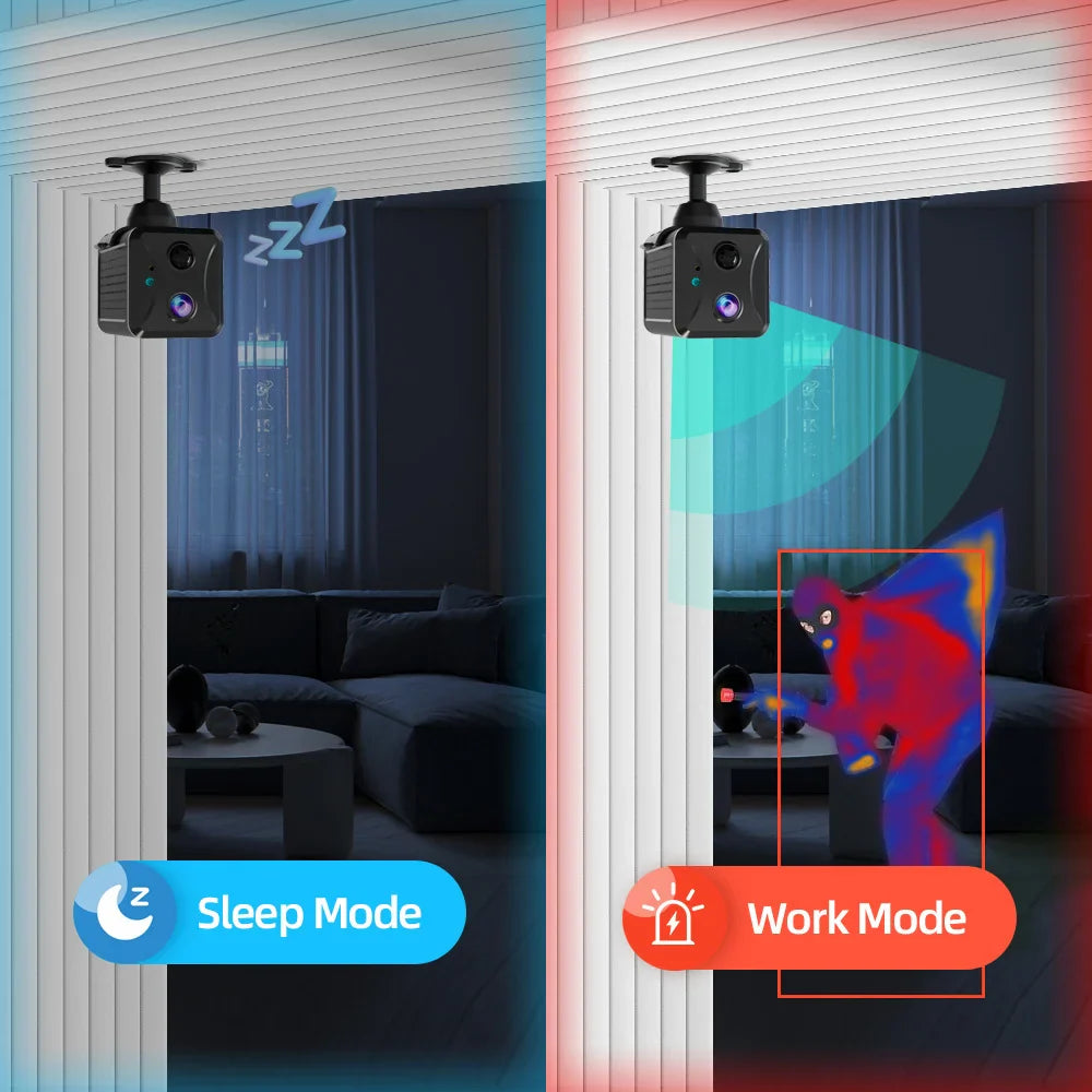 NNEOBA Mini 4G Security Camera WiFi Ultra HD CCTV