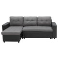 NNEDSZ Sarantino Corner Sofa Linen Lounge Couch L-shaped Modular Furniture Home Chaise Grey