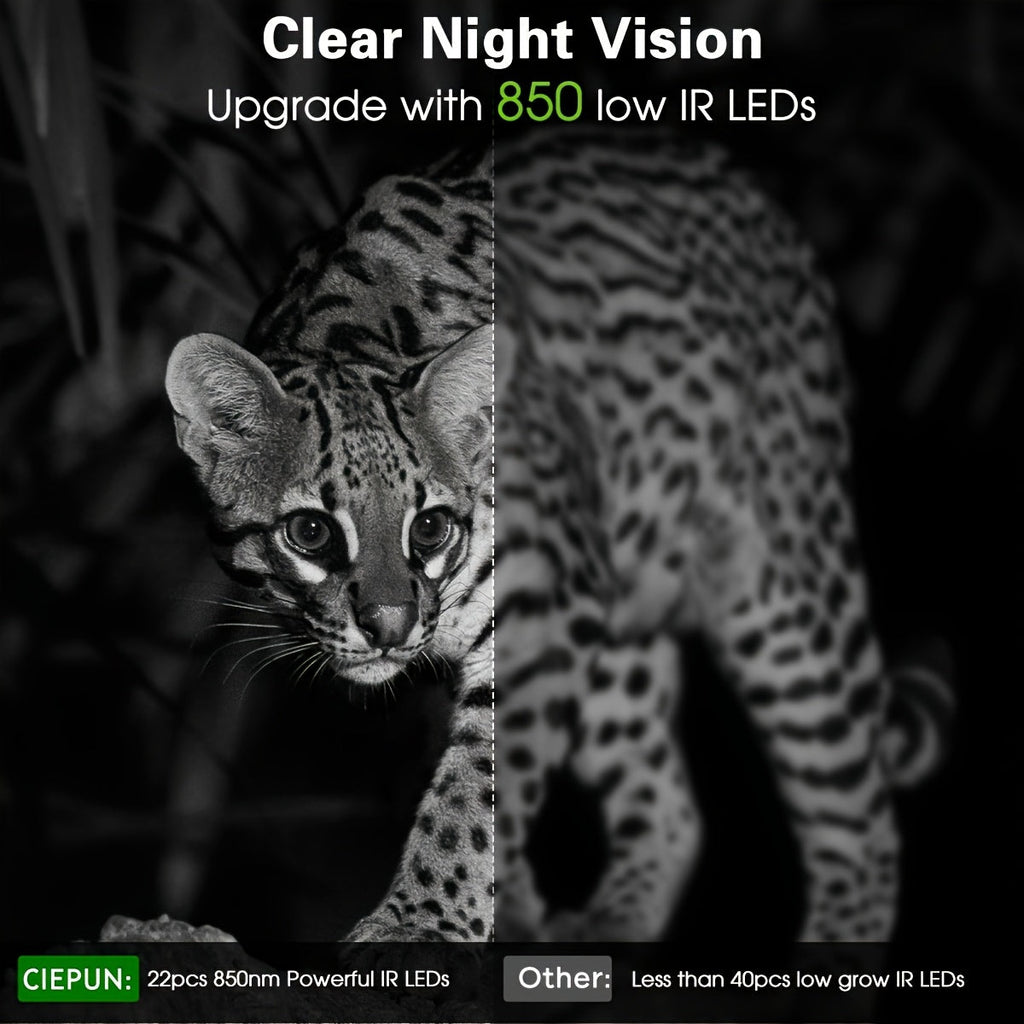 NNETM Trail Camera with Night Vision (2.7K 32MP)