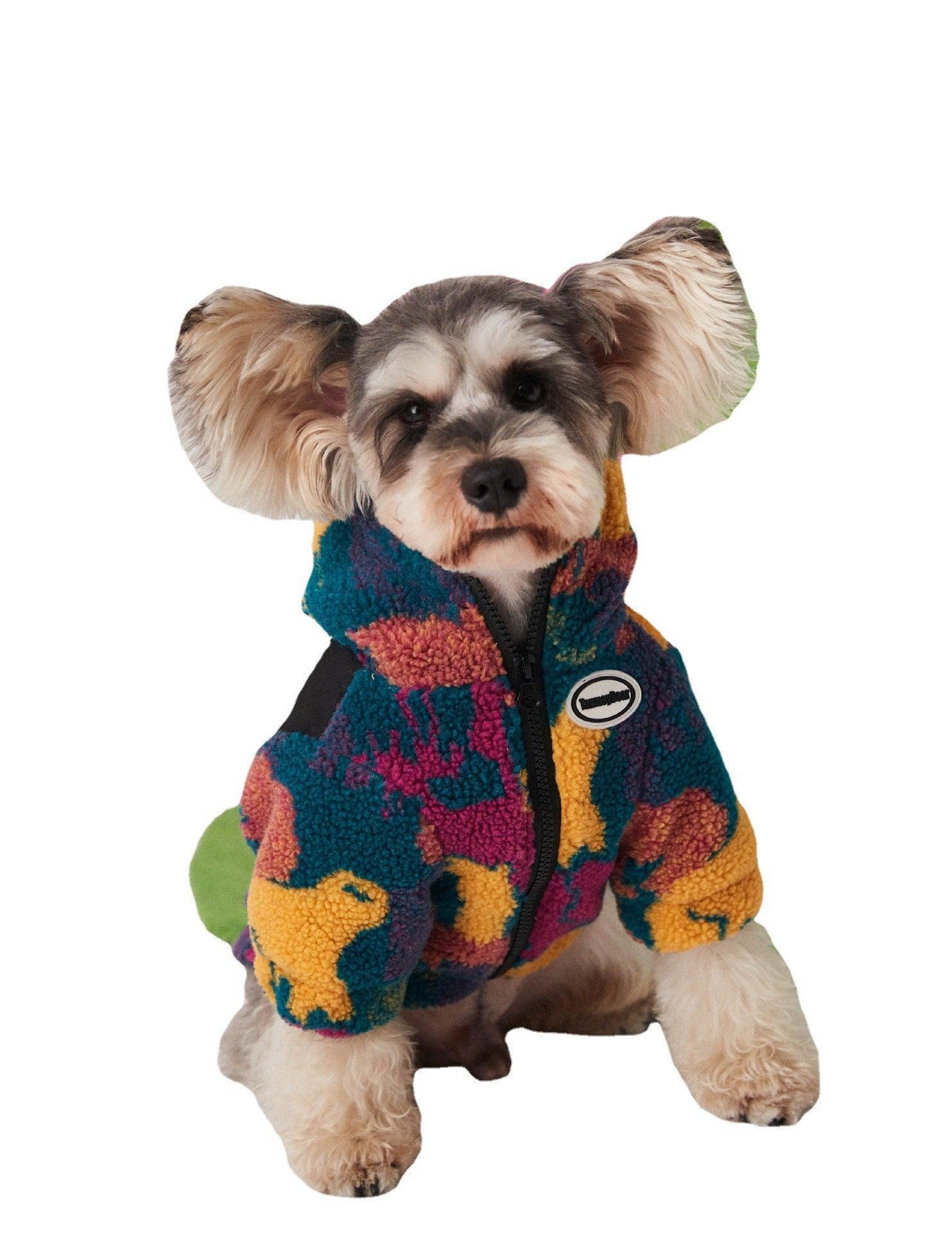 Autumn And Winter Camouflage Thick Dog Clothes For Small And Medium-Sized Pets
