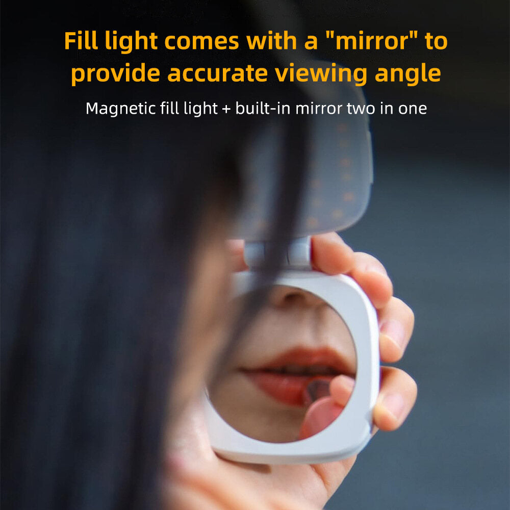 Cross-border portable magnetic mirror suitable for live and photo beauty fill light Mini soft light lamp mobile phone Universal