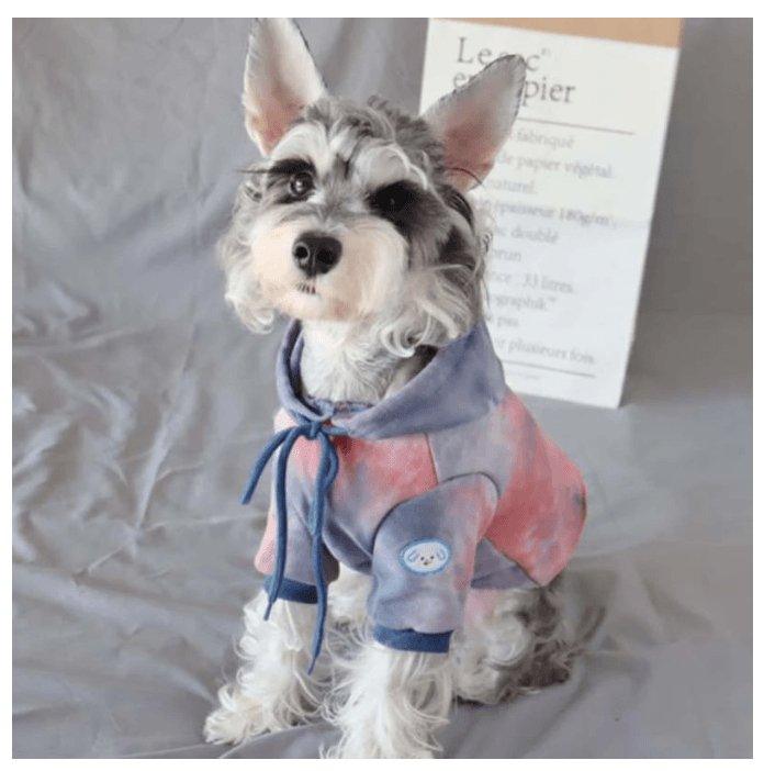 Cozy Canine Tie-Dye Sweater - Stylish Warmth For Small Dogs And Cats In Autumn And Winter