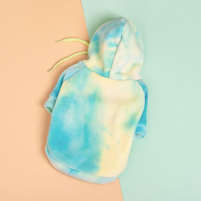 Cozy Canine Tie-Dye Sweater - Stylish Warmth For Small Dogs And Cats In Autumn And Winter