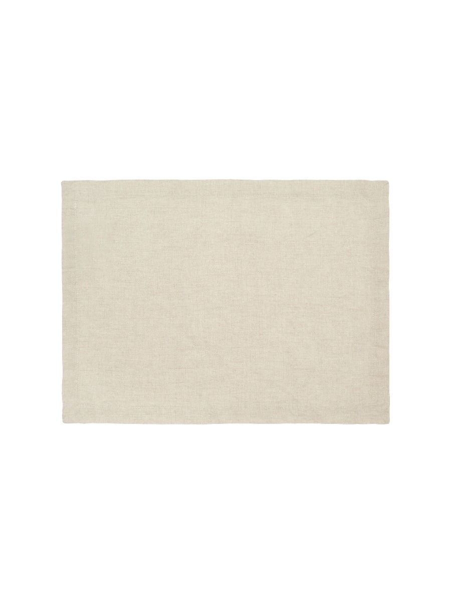 Beige Linen Table Placemat Set