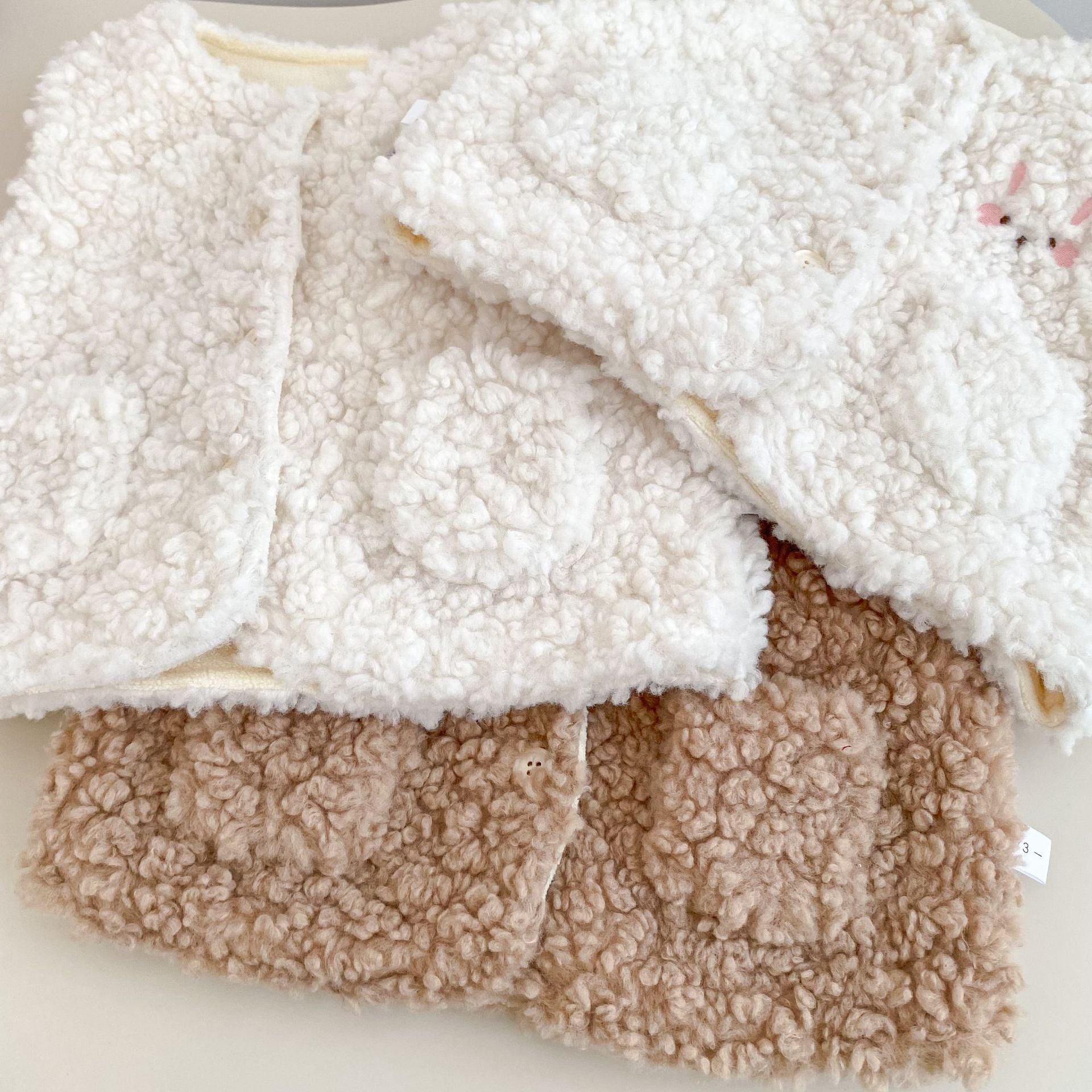 Arrival Winter and Autumn Baby Kids Unisex Cartoon Pattern Sleeveless Fluffy Vest