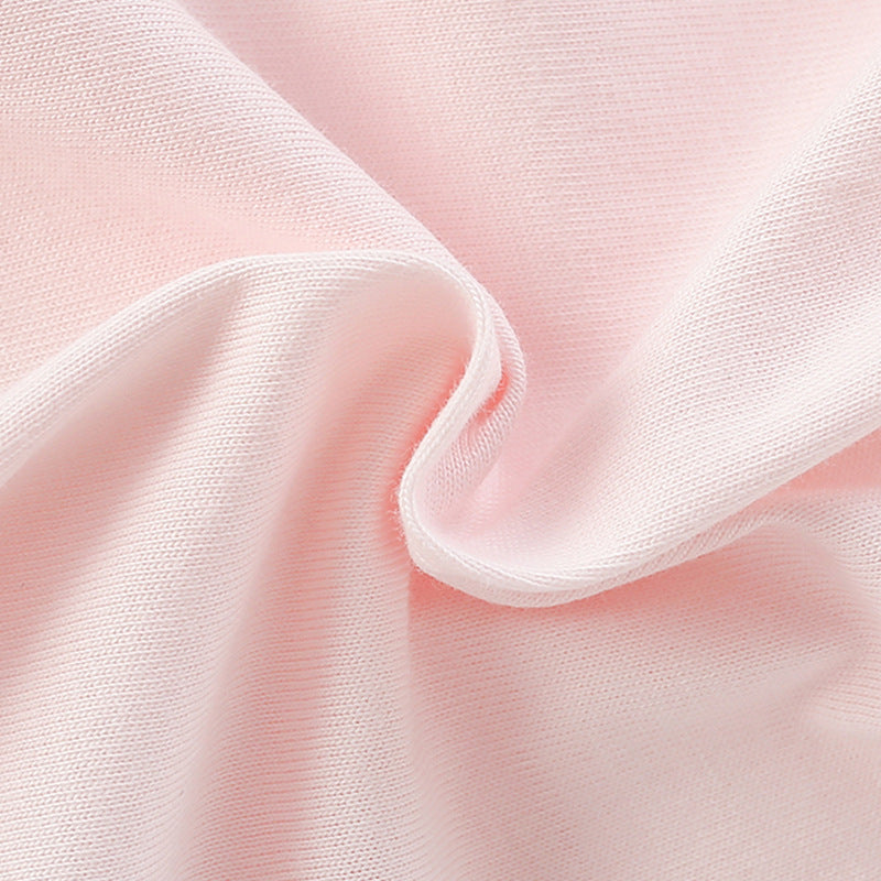 Summer Baby Kids Rainbow Pattern Striped T-shirt and Pink Shorts Clothing Set for Girls