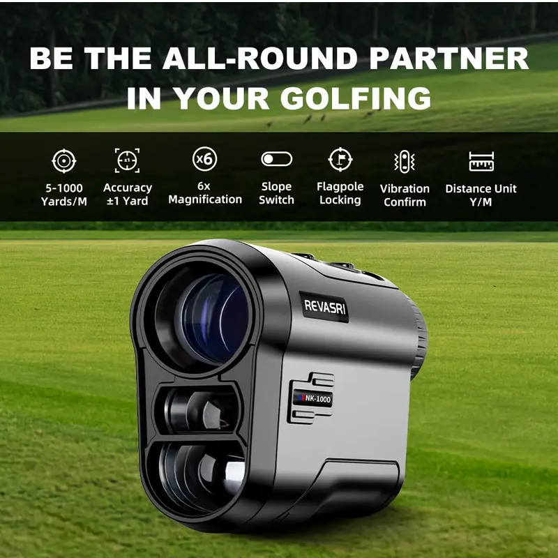 NNETM Golf Rangefinder with Slope & Flag Vibration
