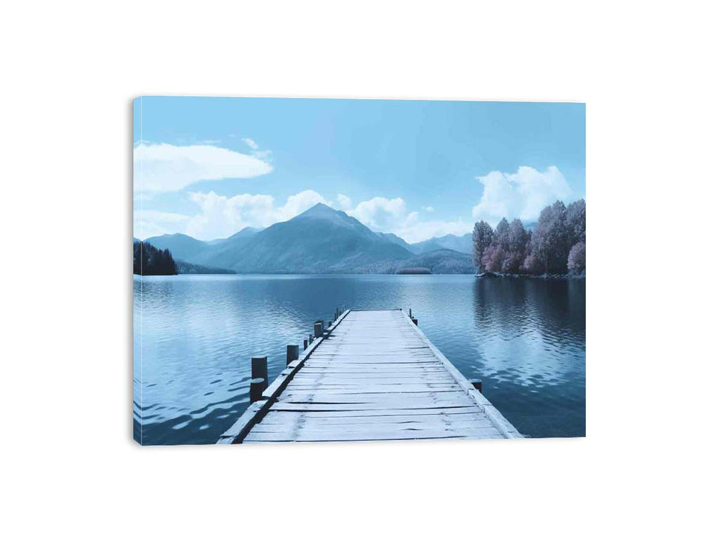 Tranquil Jetty Art Canvas Art Print