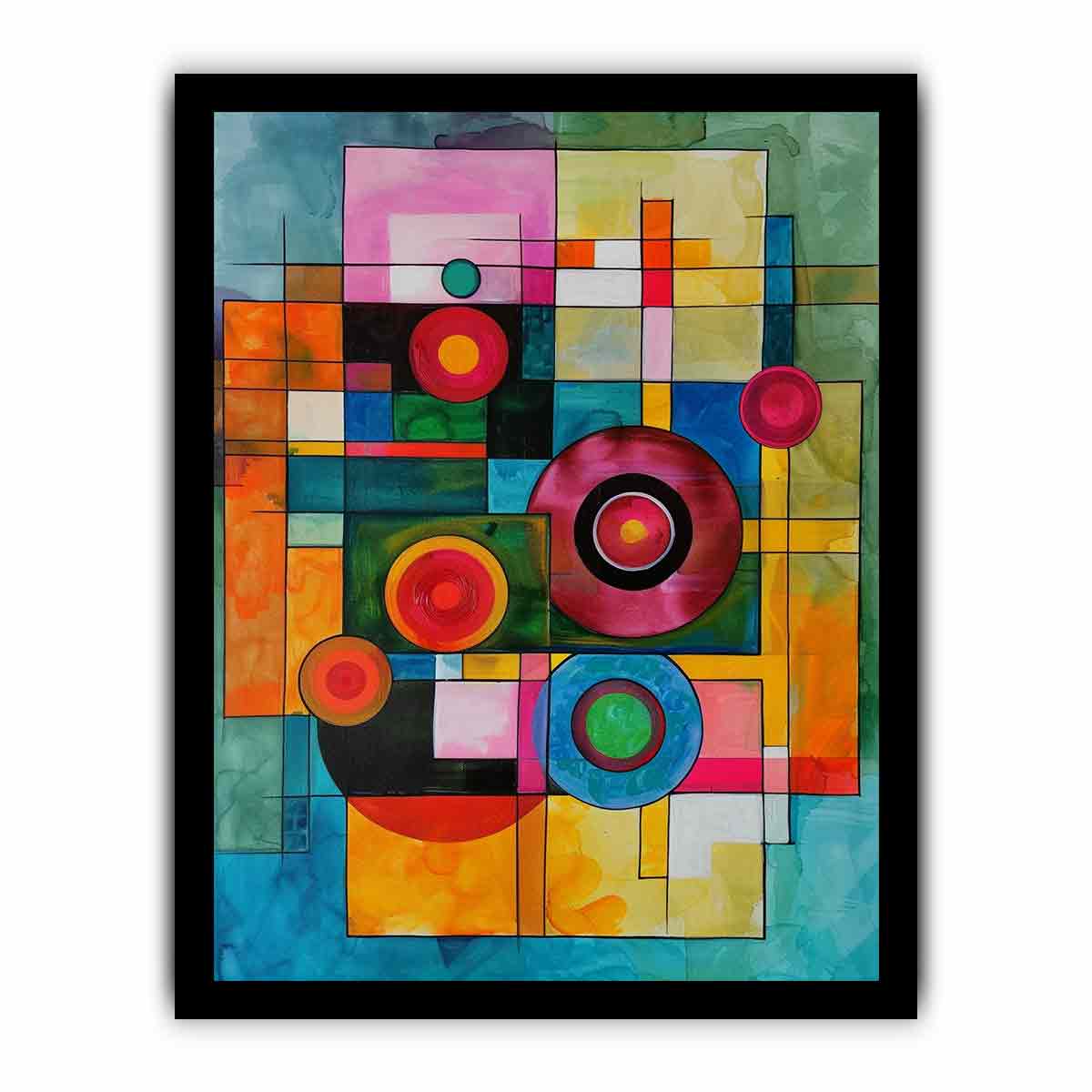 Geometric  Modern Art  Canvas Art Print