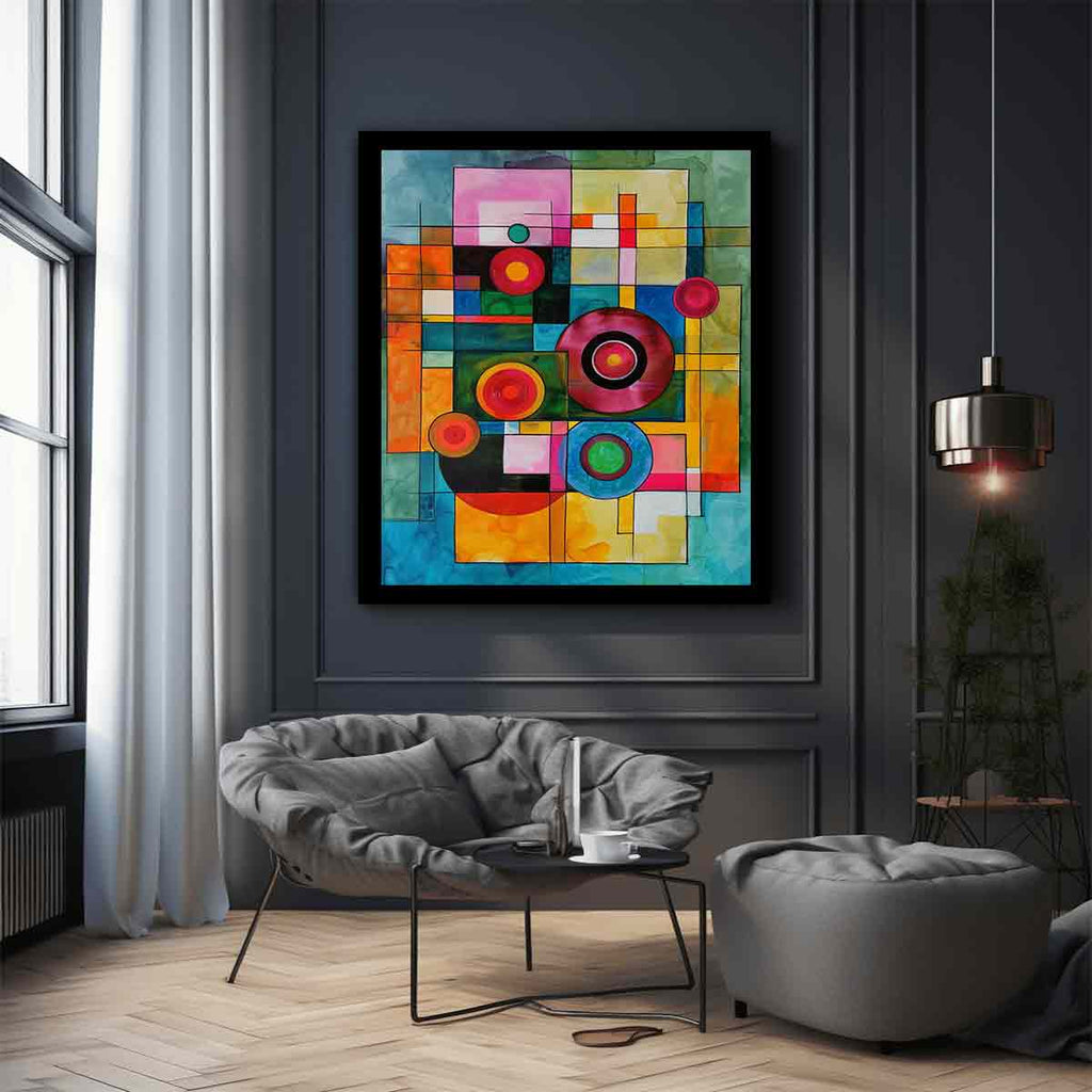 Geometric  Modern Art  Canvas Art Print